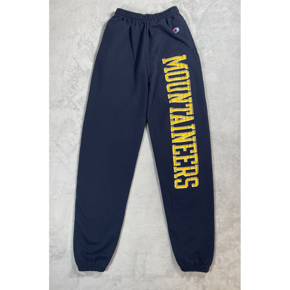 West Virginia Mountaineers Champion Sweatpants Men Small Navy Joggers NCAA